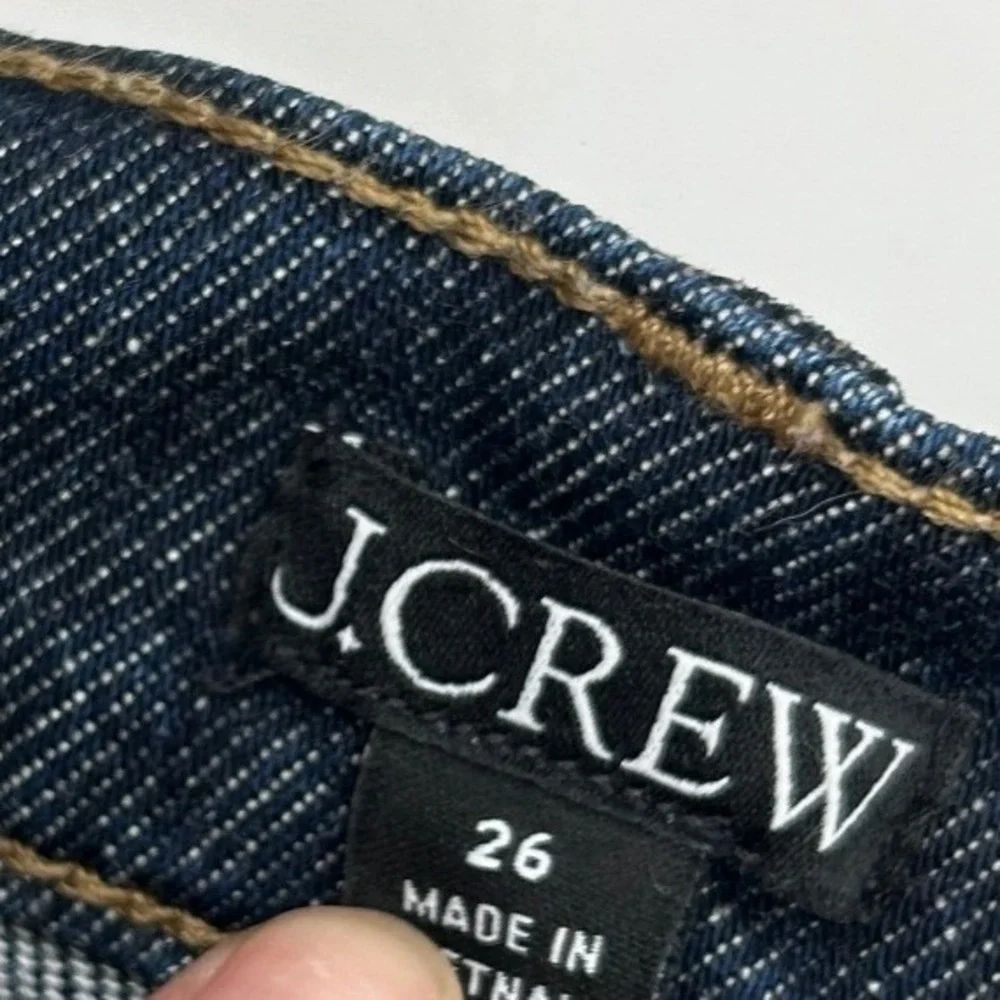 J.Crew Dark Wash Denim Mini Skirt Women's Size 26 Classic Jean Skirt y2k Preppy